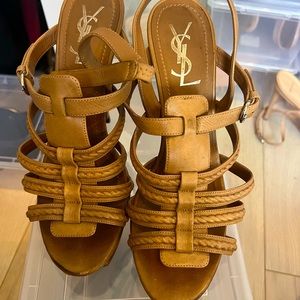 YSL hamptons braided sandal size 39